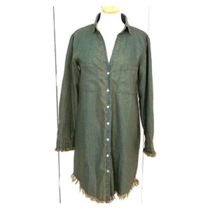 Francis Cabrel denim shirt dress size Small